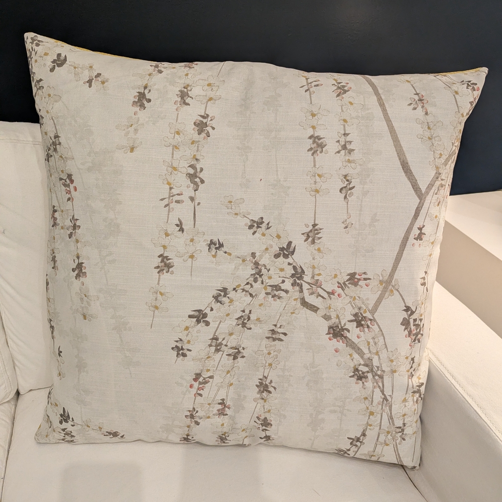 Floral Patterned Throw Pillow